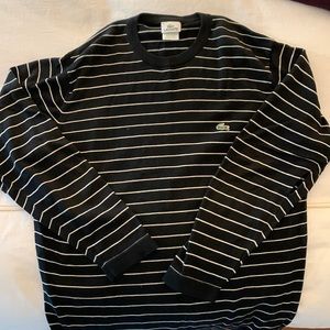 Black & White Lacoste Mens Sweater size 6